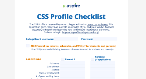 CSS Checklist English 